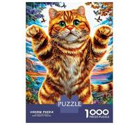 Scottish Fold Jigsaw Puzzle 1000 Piece, Impossible Puzzle, Family Activity Puzzles, Challenging Toy for Adults And Kids 38x26cm/1000pcs