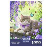 Scottish Fold Jigsaw Puzzle for Adults Kids 1000 Pieces Whimsical Challenge Toy Educational Game Home Decoration Age 14 Years Up 38x26cm