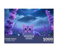 Scottish Fold Jigsaw Puzzles for Adults 1000 Beautiful Decoration Puzzle Pet Cat Challenging Puzzles Fun Present & Activity for Home38x26cm/1000pcs