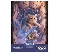 Scottish Fold Jigsaw Puzzles Puzzles for Adults Kids. 1000 Piece Whimsical Challenge Toy Educational Game Home Decoration for Adults& Kids Age 14 Years Up 38x26cm/1000pcs