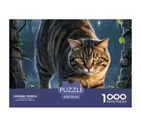 Scottish Fold Jigsaw Puzzles Puzzles for Adults Kids. 1000 Pieces Whimsical Challenge Toy Educational Game Home Decoration for Adults& Kids Age 14 Years Up 70x50cm/1000pcs