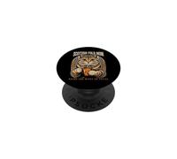 Scottish Fold Mom Round And Wired On Coffee PopSockets Adhesive PopGrip
