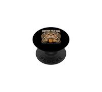 Scottish Fold Mom Round And Wired On Coffee PopSockets Adhesive PopGrip