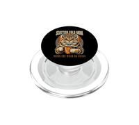 Scottish Fold Mom Round And Wired On Coffee PopSockets PopGrip for MagSafe