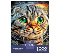 Scottish Fold Puzzle 1000-Piece for Adults And Kids, Difficult Jigsaw Puzzle, Challenging & Relaxing Gift 52x38cm/1000pcs