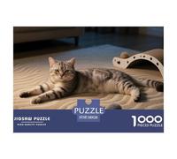Scottish Fold Puzzle 1000 Pieces Adults Teens Decorative Hobby Entertainment Pet Cat Gift Ready Eco Board 38x26cm/1000pcs