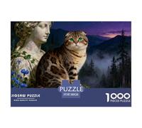 Scottish Fold1000 Piece Puzzle Puzzle Cute Cats Puzzle Gift Gifts for Women And Men 38x26cm/1000pcs