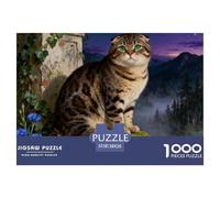 Scottish Fold1000 Piece Puzzle Puzzle Games Cute Cats Clever Puzzles for Adults Children 38x26cm/1000pcs