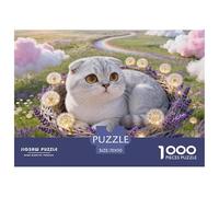 Scottish Fold1000 Piece Puzzle Puzzle Games Cute Cats Puzzle Gift for Adult 70x50cm/1000pcs
