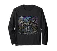 Scottish Folklore Mythic Viking Nessie Selkie Unicorn Long Sleeve T-Shirt