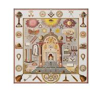 Scottish Freemason Ritual Charts - Freemason Art of 1875 Canvas Poster Bedroom Decor Landscape Office Room Decor Gift 20x20inch(50x50cm)