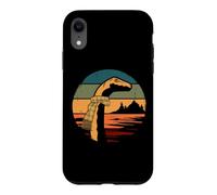 Scottish funny Nessie retro Loch Ness Monster vintage sunset Case for iPhone XR