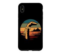 Scottish funny Nessie retro Loch Ness Monster vintage sunset Case for iPhone XS Max