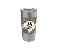 Scottish Gaelic Merry Christmas Nollaig Chridheil Snowman Stainless Steel Insulated Tumbler