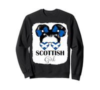 Scottish Girl Scotland Flag Roots Pride Heritage Sweatshirt