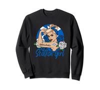 Scottish Girl Scotland Woman Scots Flag Sweatshirt