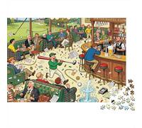 Scottish Golf Clubhouse Lounge Wooden Jigsaw Puzzle Waterproof 1000 Piece Puzzles for Adults Colourful Challenging Games