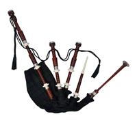 Scottish Great Highland Bagpipe Green Black Watch Tartan