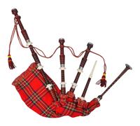 Scottish Great Highland Bagpipe Red Royal Steward Tartan