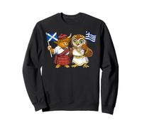 Scottish Greek Roots Scotland Greece Flag Scottish Heritage Sweatshirt