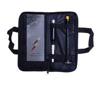 Scottish Highland Bagpipe Practice Chanter - Rosewood, Black & Natural Finish with Silver & Ivory Mounts, Includes Hard Case & 2 Reeds - Ideal for Scottish Bagpipe Practice (Black - Soft Case)