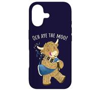 Scottish Highland Cow And Bagpipes Says Och Aye The Moo! Case for iPhone 17