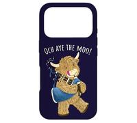 Scottish Highland Cow And Bagpipes Says Och Aye The Moo! Case for iPhone 17 Pro