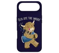 Scottish Highland Cow And Bagpipes Says Och Aye The Moo! Case for iPhone Air