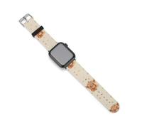 Scottish Highland Cow And Dot Soft Silicone Watch Strap Compatible with IWatch Adjustable Sports Band Unisex