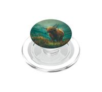 Scottish Highland Cow Bagpipes Pipe PopSockets PopGrip for MagSafe