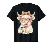 Scottish Highland Cow Blowing Bubblegum Value Graphic T-Shirt