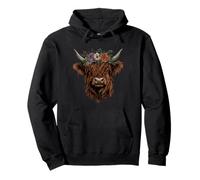 Scottish Highland Cow Cattle Scottish Highlander Hairy Cow Pullover Hoodie