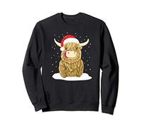 Scottish Highland Cow Christmas Snow Sweatshirt