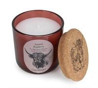 Scottish Highland Cow Collection Glass Jar Candle Raspberry | Glass Jar, Highland Cow Design, Raspberry Scent, Candle Collection