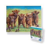 Scottish Highland Cow Coo Rascals 1000 Piece Jigsaw
