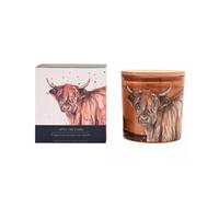Scottish Highland Cow Designed Double Wick Apple Orchard Candle