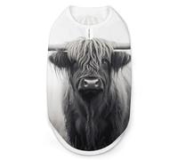 Scottish Highland Cow Dog Shirt Coats Pullover Cat Clothing Pet Costume Vest for Small Medium Dogs