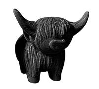 Scottish Highland Cow Figurine,Cow Figures Animal Toy - Cow Figures Home Decor -Printed Artifact Calf Cute Cartoon Livestock Highland Cow Decor Tumotsit