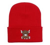 Scottish Highland Cow Hat for Women Cute Scottish Cow Knitted Hat Warm Hip Hop Hat for Winter Unisex Ski Hat Fur Hat Women Comfy