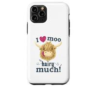 Scottish Highland Cow Loves You Hairy Much Case for iPhone 11 Pro