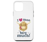 Scottish Highland Cow Loves You Hairy Much Case for iPhone 12 mini