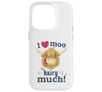 Scottish Highland Cow Loves You Hairy Much Case for iPhone 14 Pro
