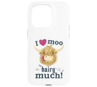 Scottish Highland Cow Loves You Hairy Much Case for iPhone 15 Pro