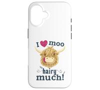 Scottish Highland Cow Loves You Hairy Much Case for iPhone 16