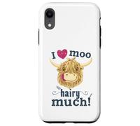 Scottish Highland Cow Loves You Hairy Much Case for iPhone XR
