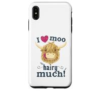 Scottish Highland Cow Loves You Hairy Much Case for iPhone XS Max