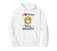 Scottish Highland Cow Loves You Hairy Much Pullover Hoodie