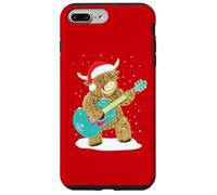 Scottish Highland Cow Plays Guitar In The Christmas Snow Case for iPhone 7 Plus/8 Plus