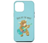 Scottish Highland Cow Says "Rock Aye The Moo!" Case for iPhone 12 Pro Max
