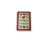 Scottish Highland Cow Tartan Multi Coo A6 Notebook